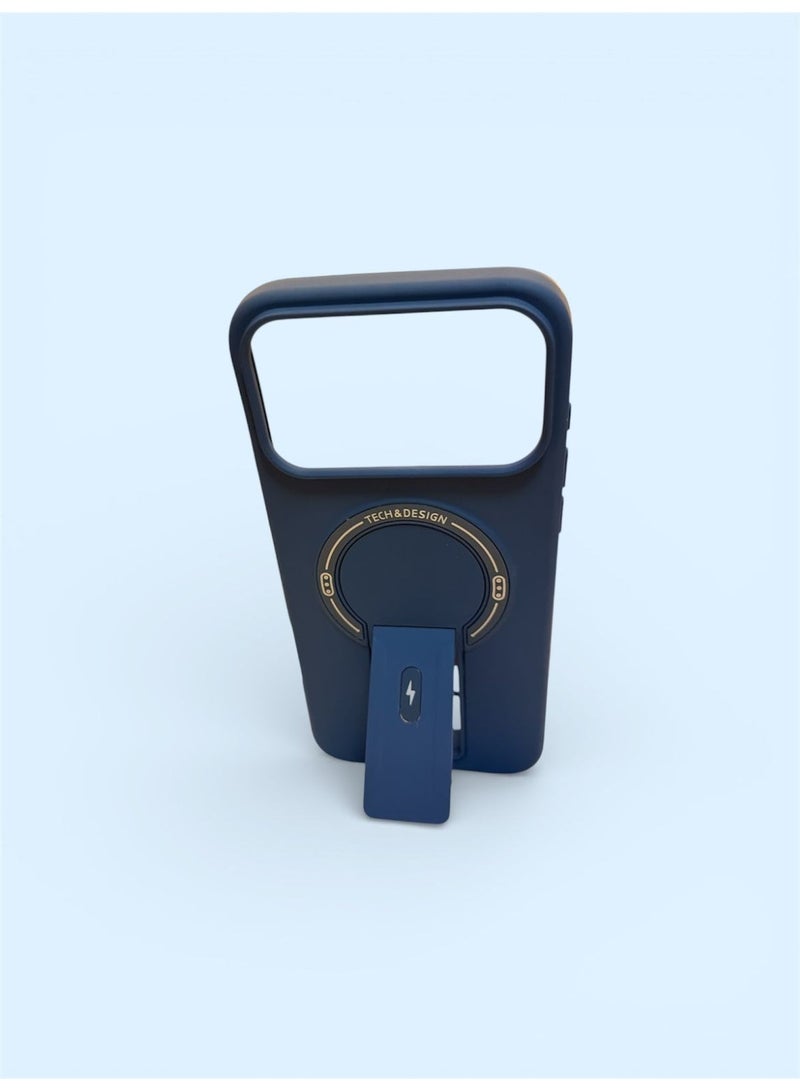 Multi Impex iPhone 17 Pro Max Tech & Design Luxury Magnetic Protective Shell– Matte Navy Blue - Image 2